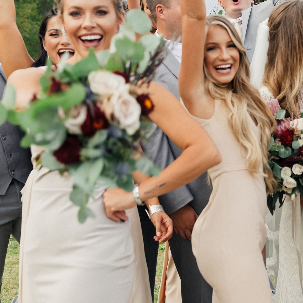 AMSALE Bella Bridesmaids “Sydney” Dress in “Fawn” - Picture 5 of 5